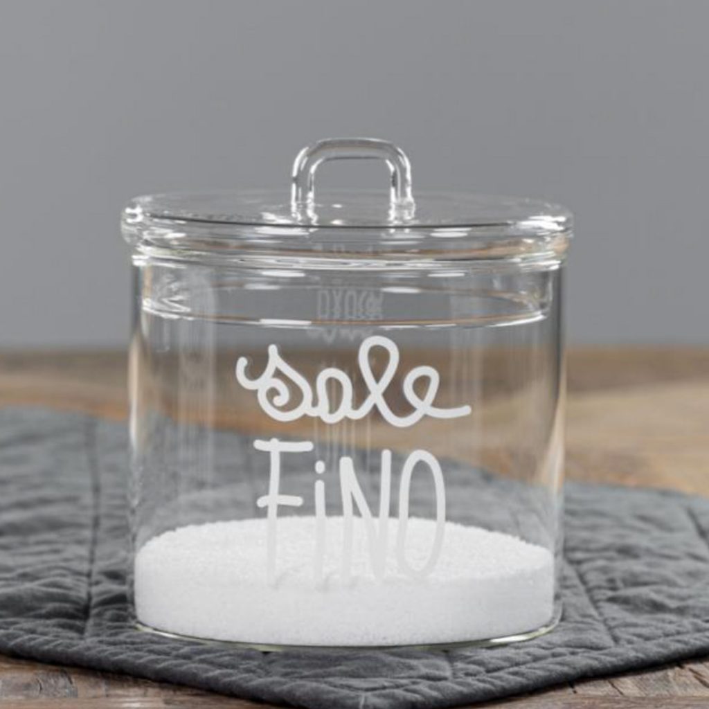 BARATTOLO SALE GROSSO IN VETRO BOROSILICATO 1300ML – Mary Home